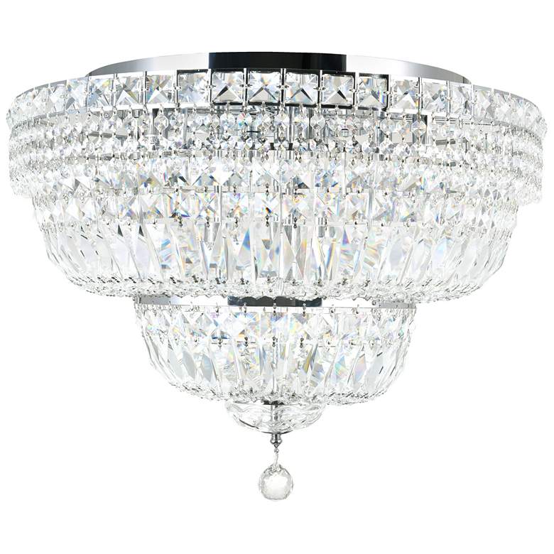 Image 1 Stefania 16 Light Bowl Flush Mount With Chrome Finish