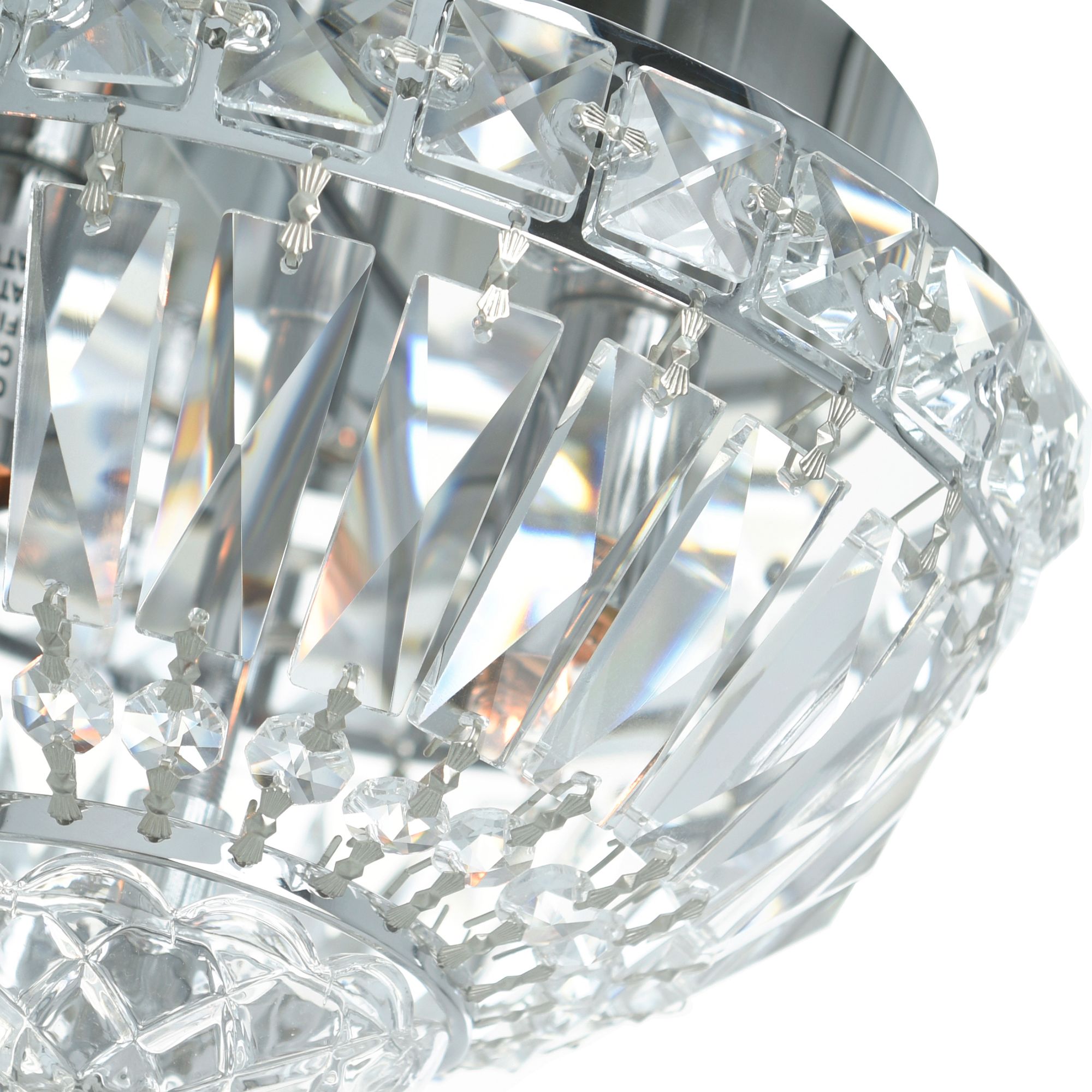 Image 5 Stefania 2 Light Bowl Flush Mount With Chrome Finish more views
