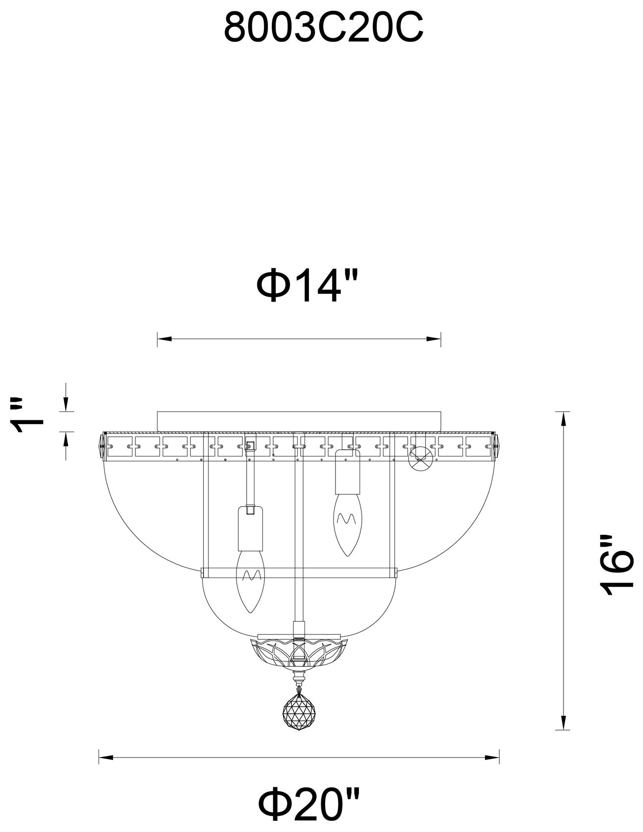 Image 5 Stefania 20"W Chrome Bowl Ceiling Light with Clear Crystal more views