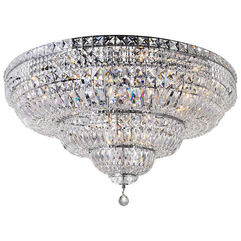 Image 1 Stefania 21 Light Bowl Flush Mount With Chrome Finish