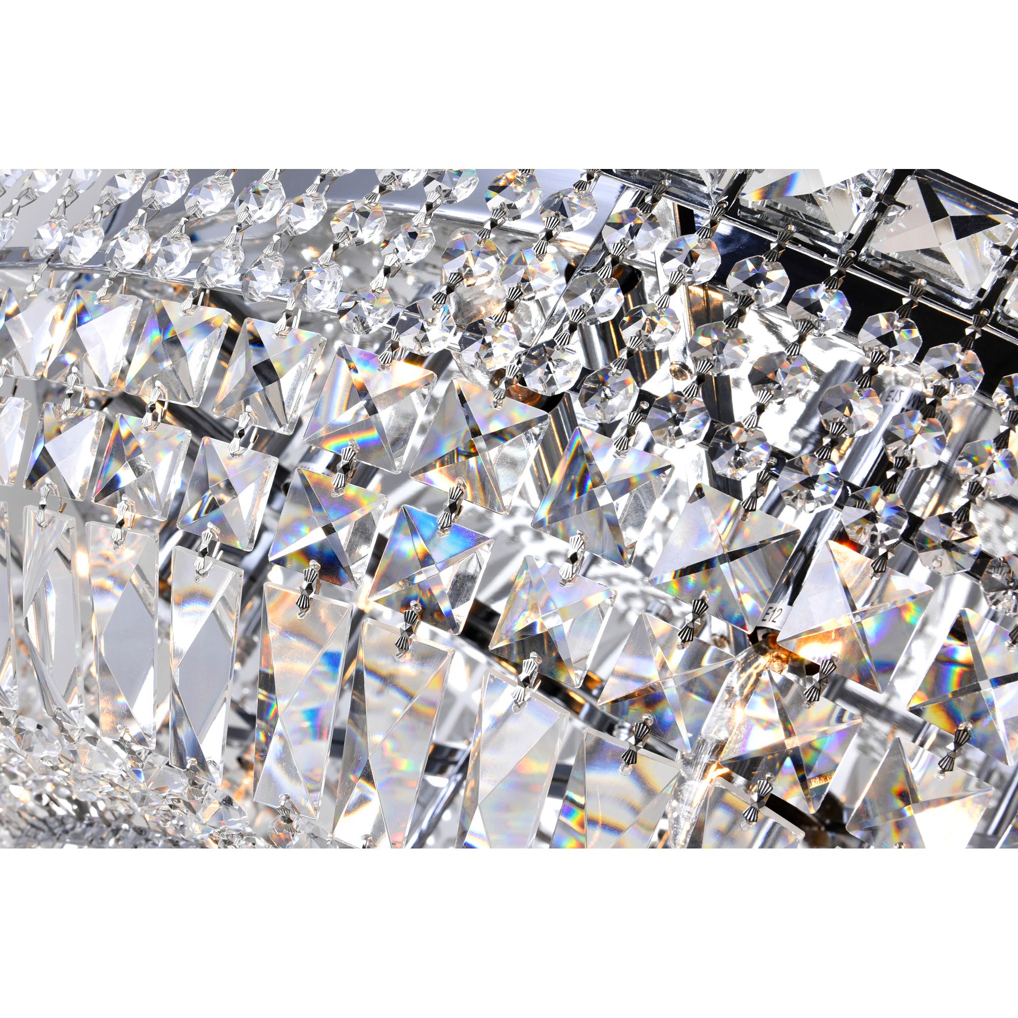 Image 3 Stefania 21 Light Chrome Flush Mount more views