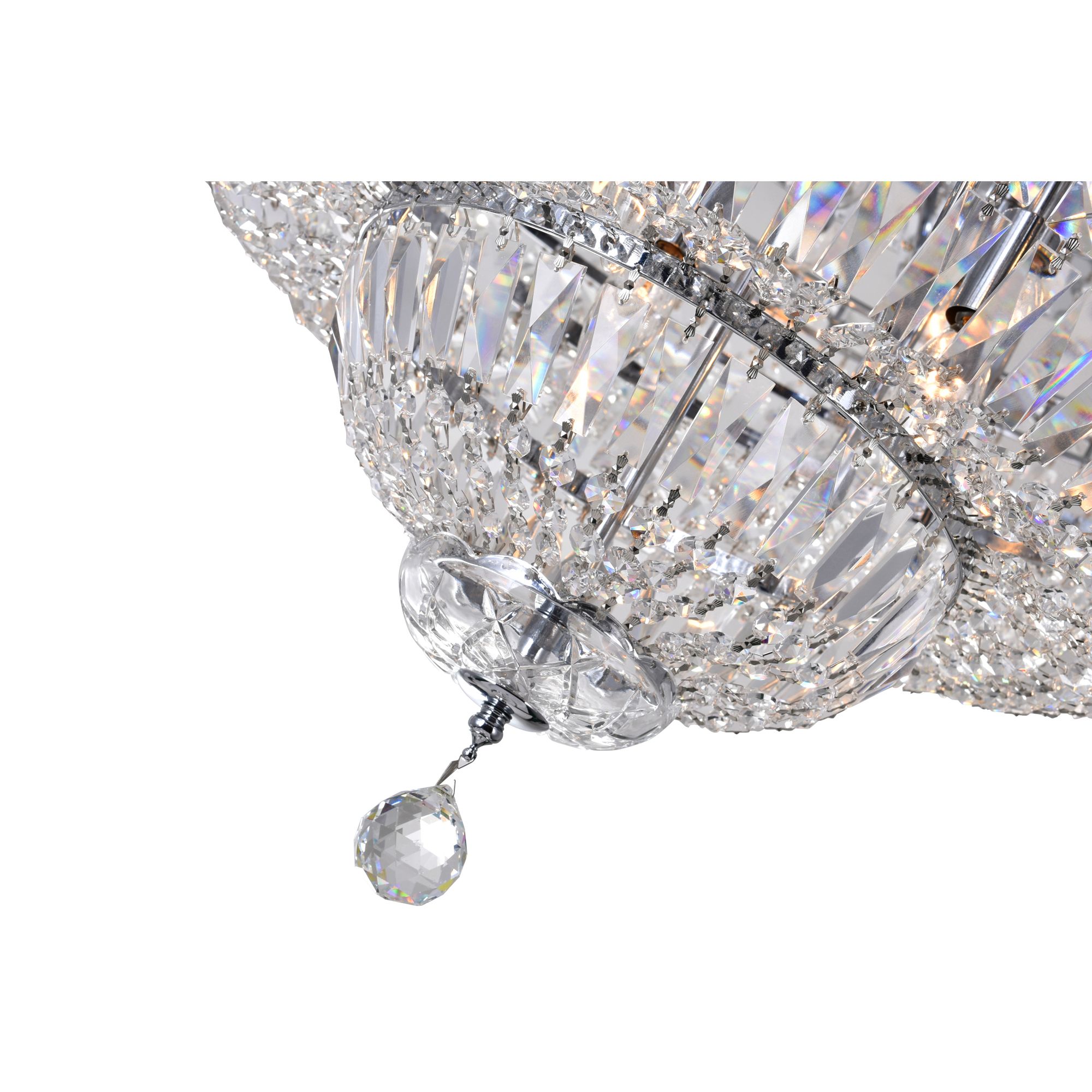 Image 4 Stefania 21 Light Chrome Flush Mount more views