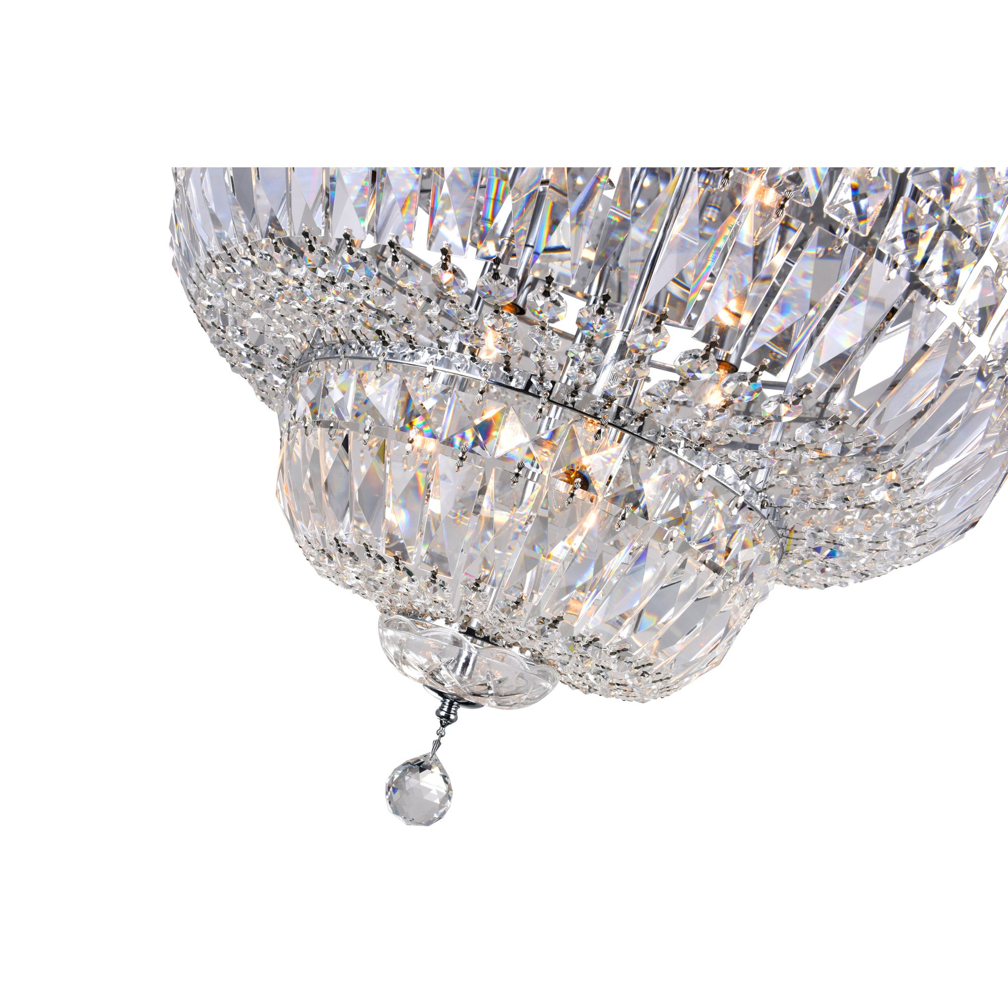Image 4 Stefania 24" Wide Chrome Ceiling Light more views