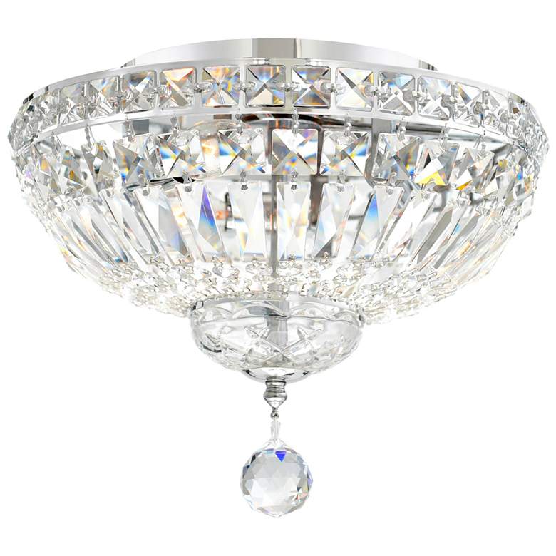 Image 1 Stefania 3 Light Bowl Flush Mount With Chrome Finish
