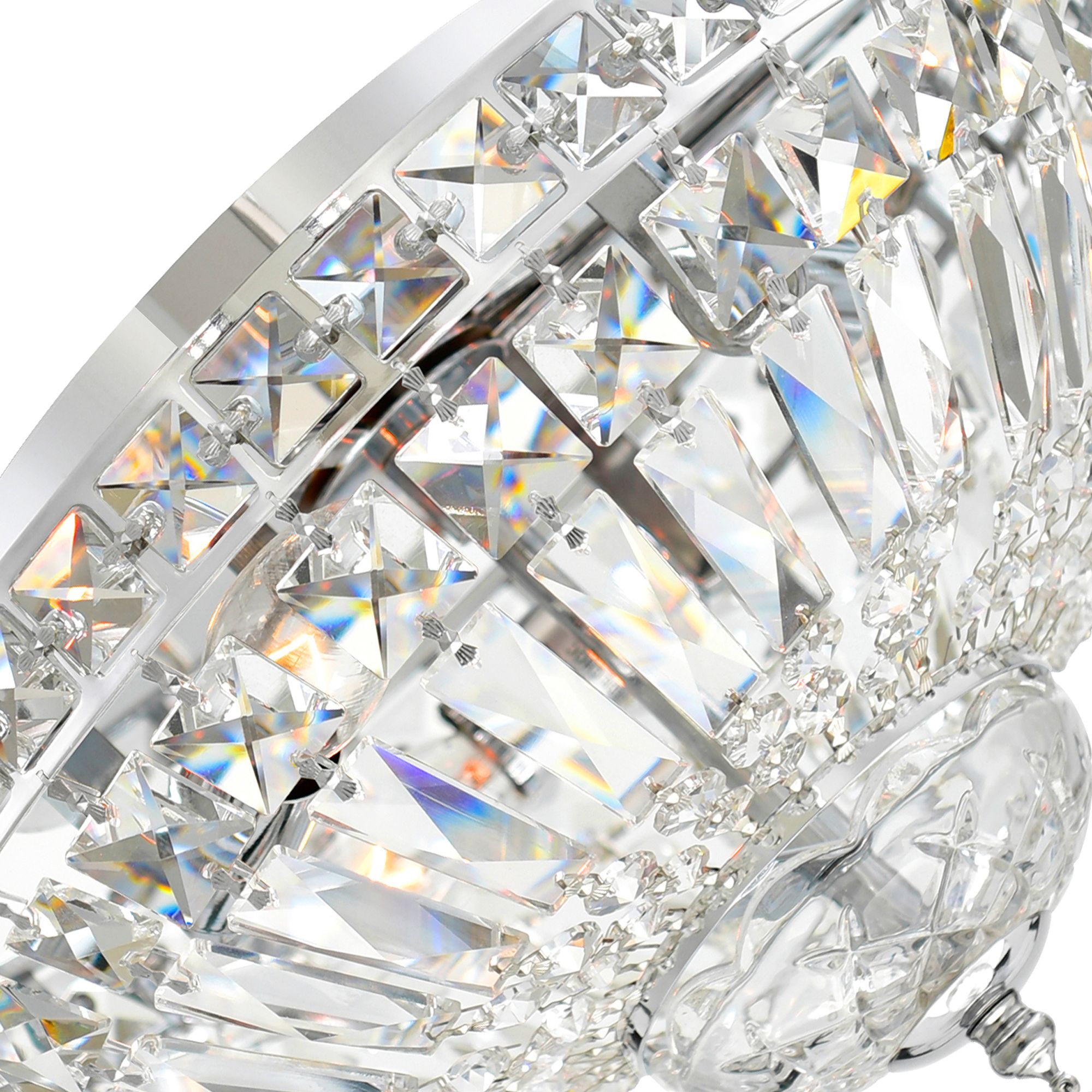 Image 3 Stefania 3 Light Chrome Flush Mount more views