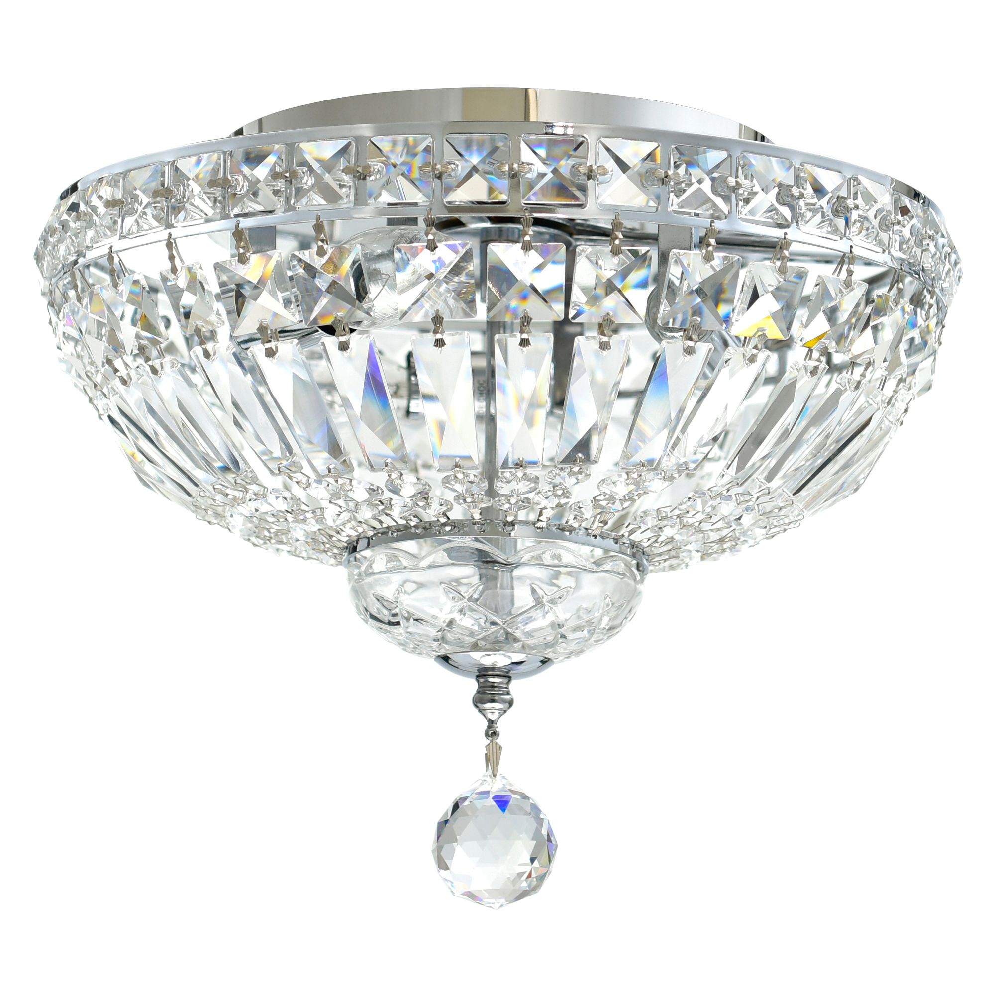 Image 5 Stefania 3 Light Chrome Flush Mount more views