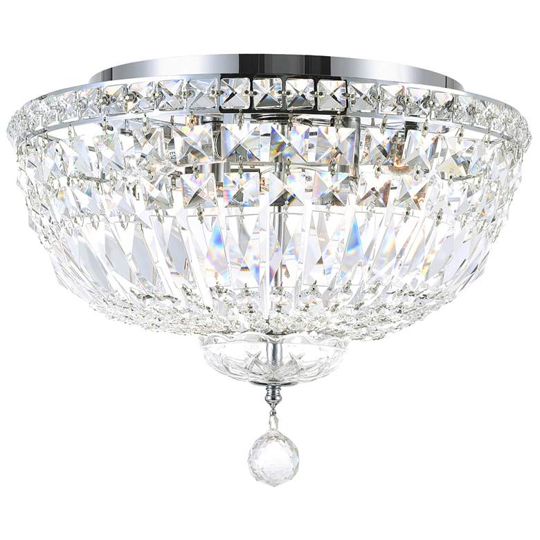 Image 1 Stefania 5 Light Bowl Flush Mount With Chrome Finish
