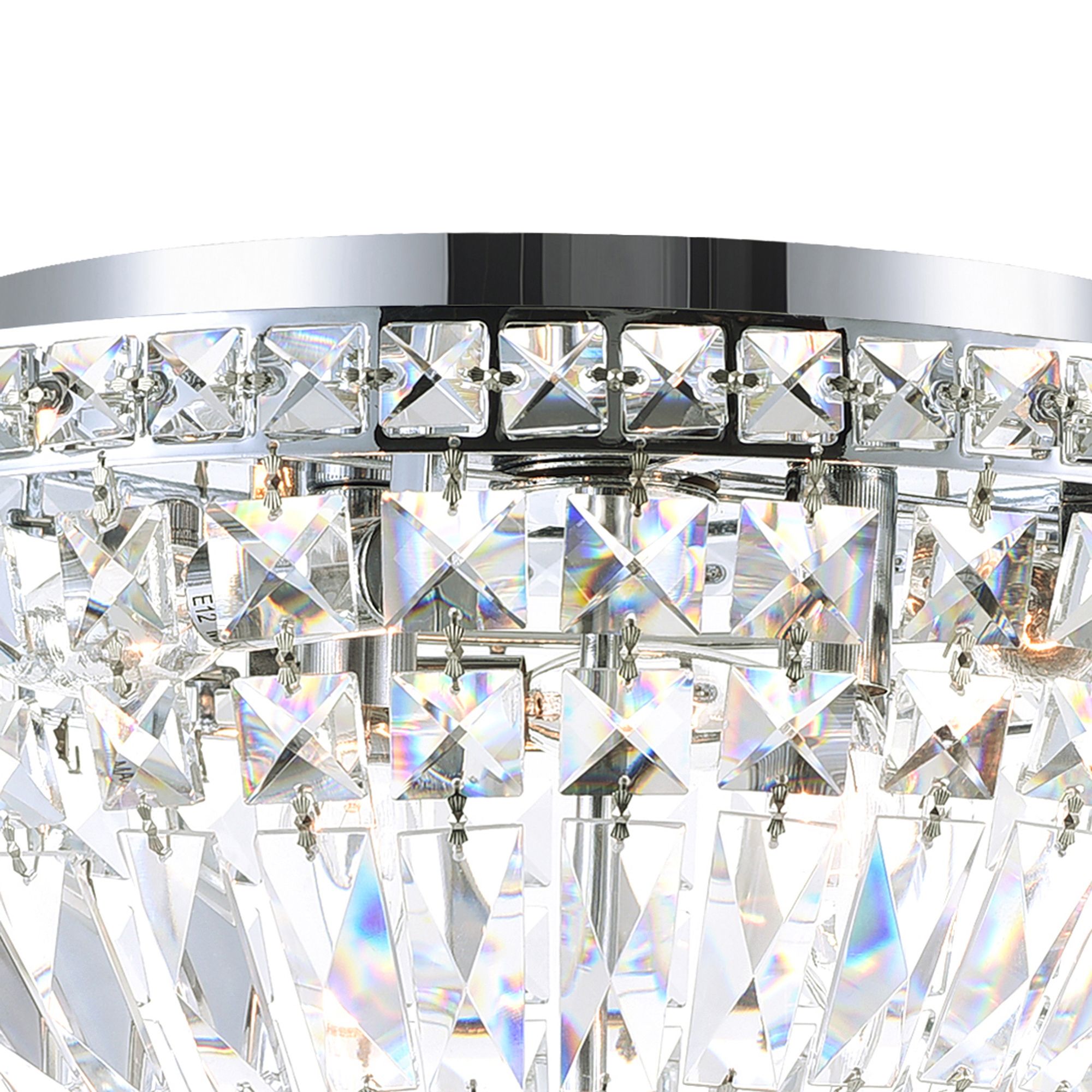 Image 4 Stefania 5 Light Chrome Flush Mount more views