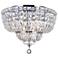 Stefania 8 Light Bowl Flush Mount With Chrome Finish