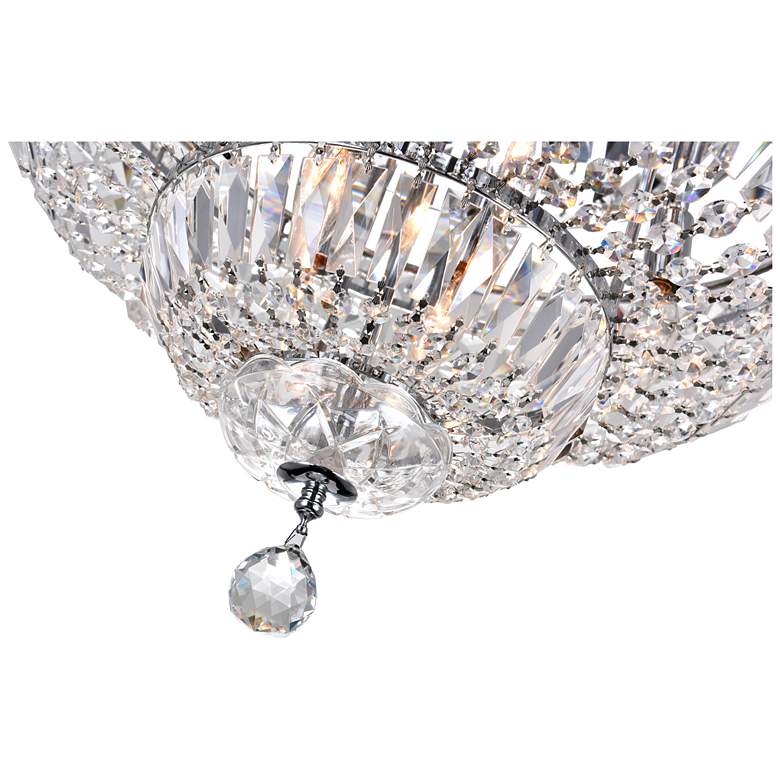 Image 3 Stefania 8 Light Bowl Flush Mount With Chrome Finish more views