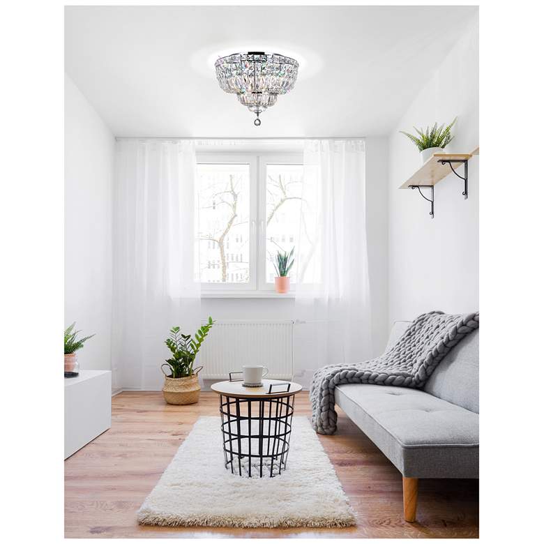 Image 4 Stefania 8 Light Bowl Flush Mount With Chrome Finish more views