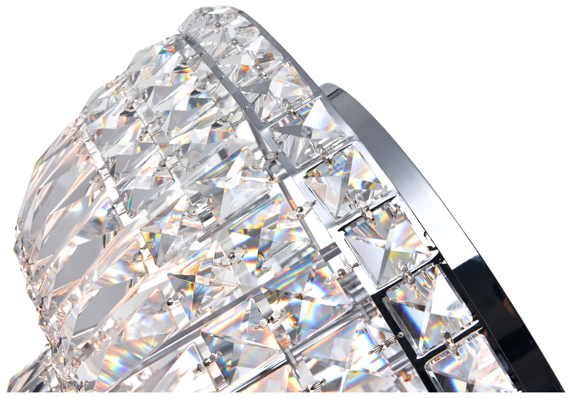 Image 2 Stefania 8 Light Chrome Flush Mount more views