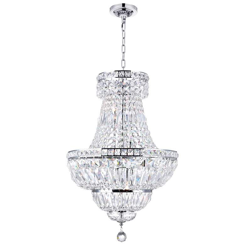 Image 1 Stefania 8 Light Down Chandelier With Chrome Finish