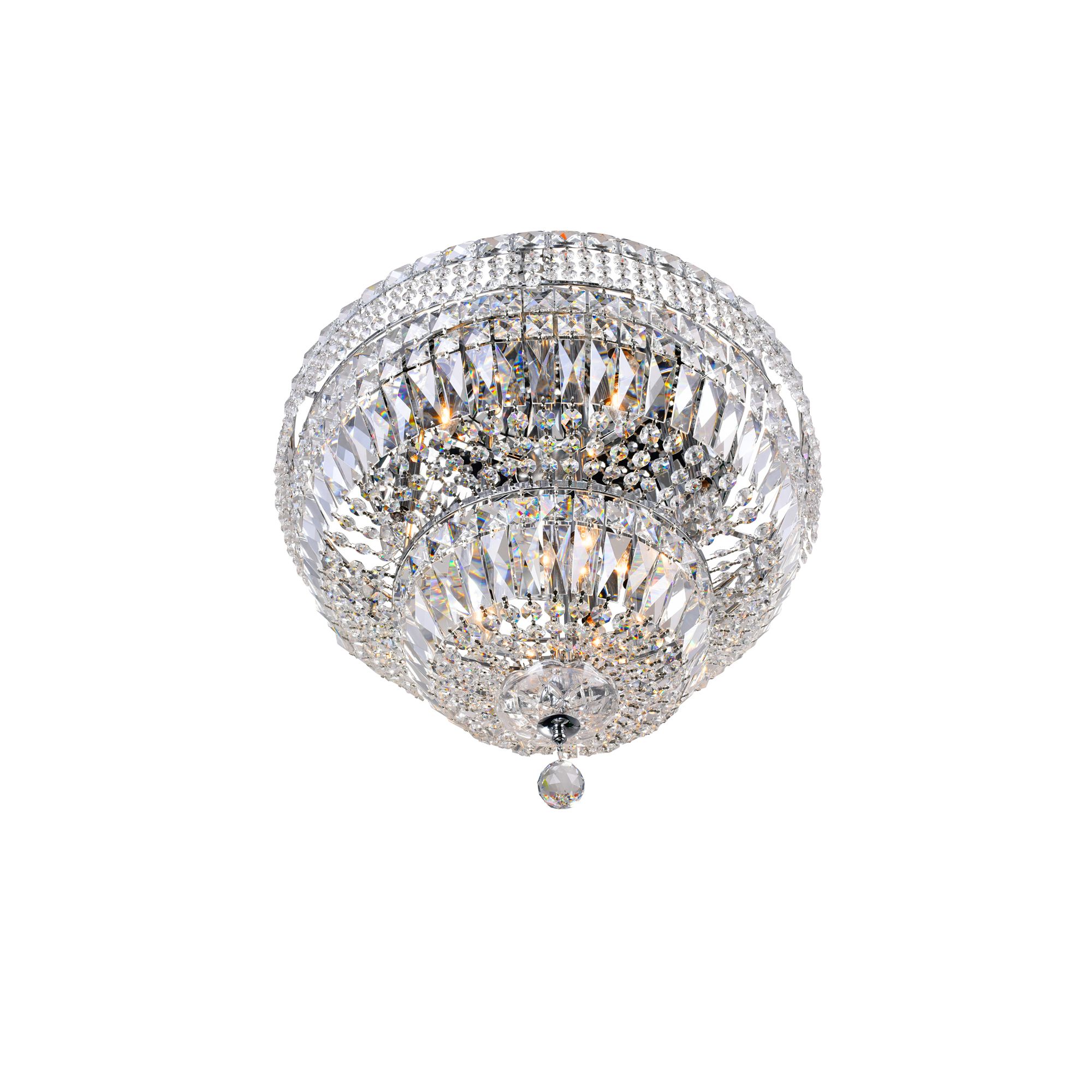 Image 3 Stefania 9 Light Chrome Flush Mount more views