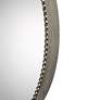 5_Stefania Antiqued Silver Leaf 40" Round Oversized Mirror more views