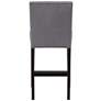 5_Steffingham 26" Gray Velvet Fabric Counter Stools Set of 2 more views