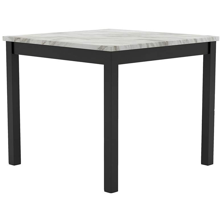 Image 5 Steffingham 42 inch Wide White Espresso Counter Height Table more views