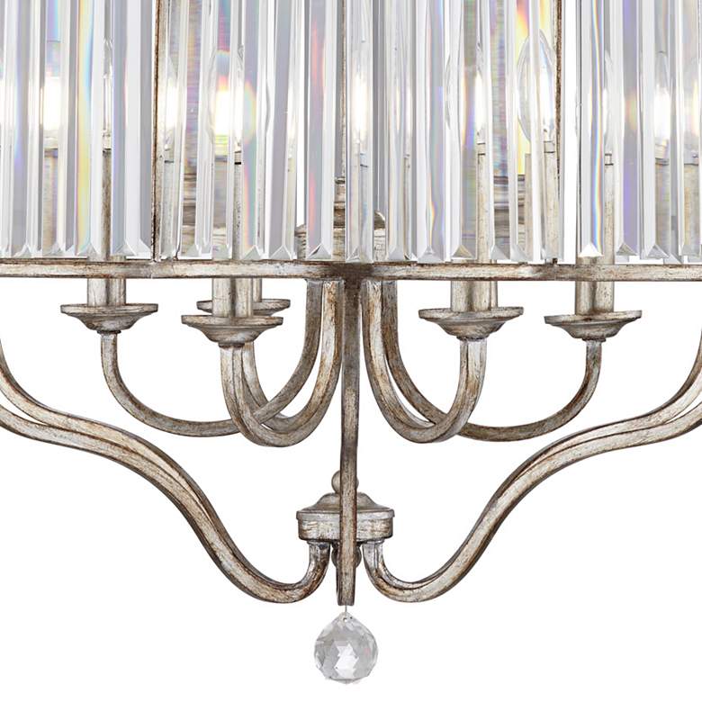Stella 22&quot; Wide Soft Silver 6-Light Crystal Chandelier more views