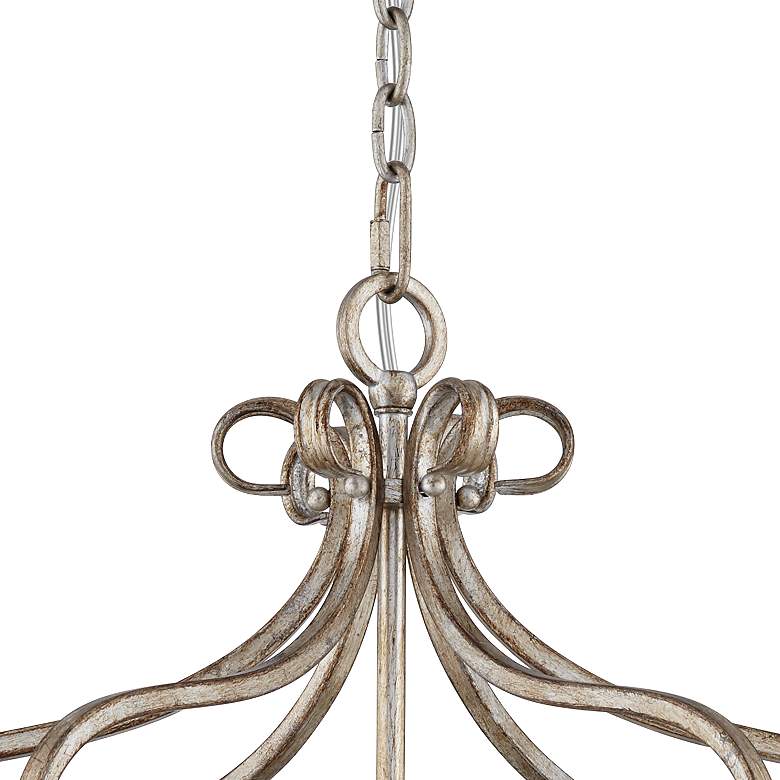 Image 6 Stella 22 inch Wide Soft Silver Luxe 6-Light Crystal Chandelier more views