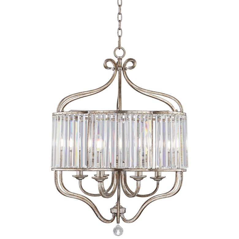 Image 7 Stella 22 inch Wide Soft Silver Luxe 6-Light Crystal Chandelier more views