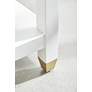 6_Stella 28" Wide White and Brass Modern Luxe Nightstands Set of 2 more views