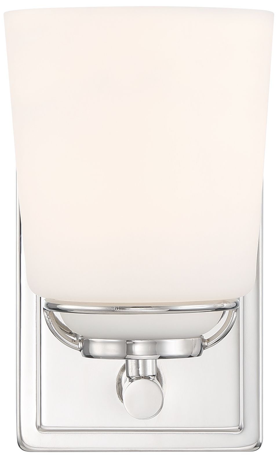 Image 5 Stella 8 in. 1-Light Polished Nickel Modern Wall Sconce Light more views