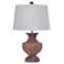 Stella Brown Cast Resin Table Lamp