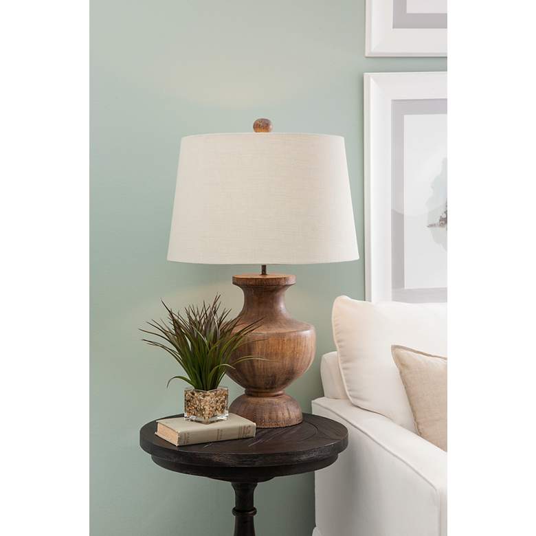 Image 4 Stella Brown Cast Resin Table Lamp more views