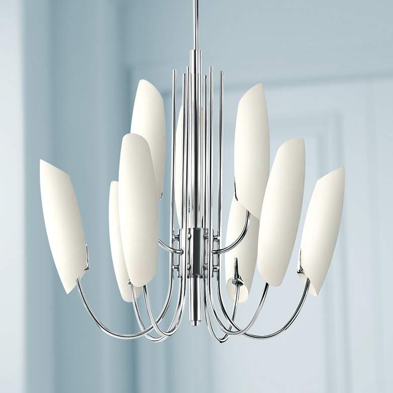 Image 1 Stella Collection 26 1/2 inch Wide 9-Light Chandelier