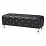 2_Stella Crystal Tufted Modern Black Bench