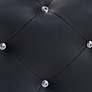 3_Stella Crystal Tufted Modern Black Bench more views