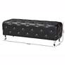 7_Stella Crystal Tufted Modern Black Bench more views