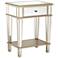 Stella Marie Mirrored 1-Drawer End Table