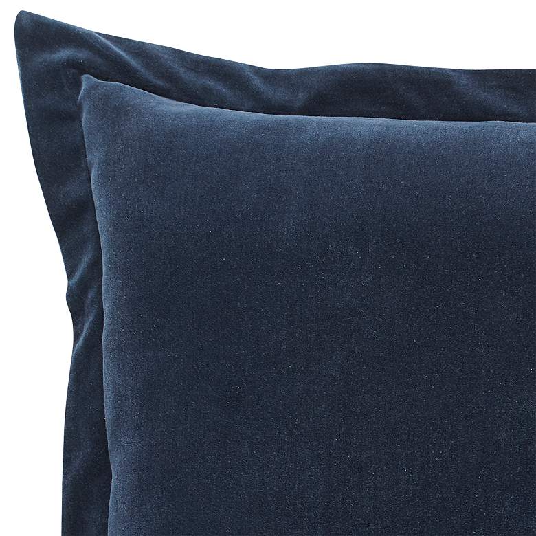 Image 2 Stella Navy Velvet Fabric 26 inch x 20 inch Standard Sham more views