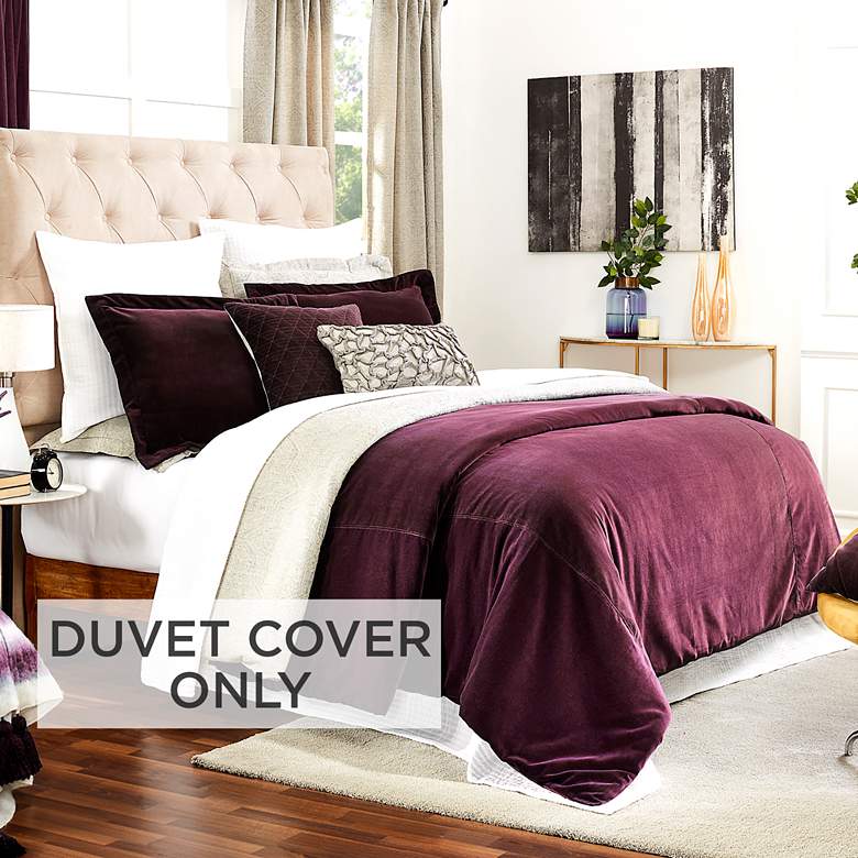 Image 2 Stella Rose Velvet Fabric Queen Duvet Cover