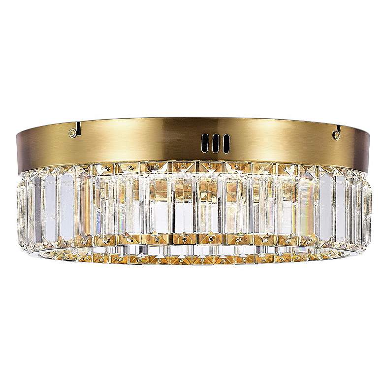 Image 4 Stella Single Tier LED Flush mount Brushed Brass more views