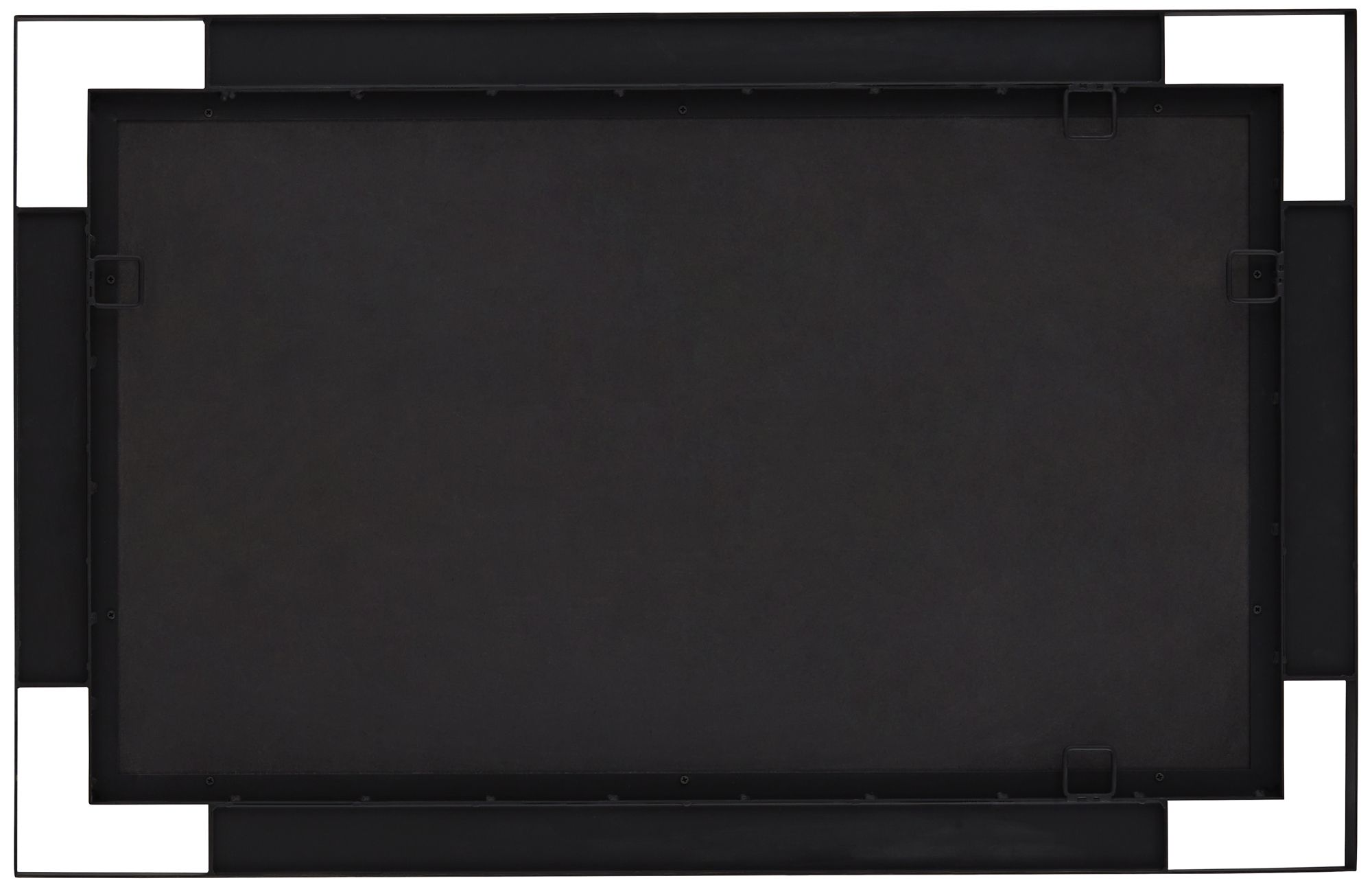 Stellan Black 24 1/2" x 38" Rectangular Wall Mirrors Set of 2