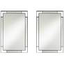 1_Stellan Black 24 1/2" x 38" Rectangular Wall Mirrors Set of 2