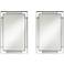 Stellan Black 24 1/2" x 38" Rectangular Wall Mirrors Set of 2
