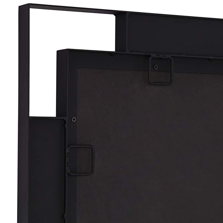 Image 3 Stellan Black 24 1/2" x 38" Rectangular Wall Mirrors Set of 2 more views