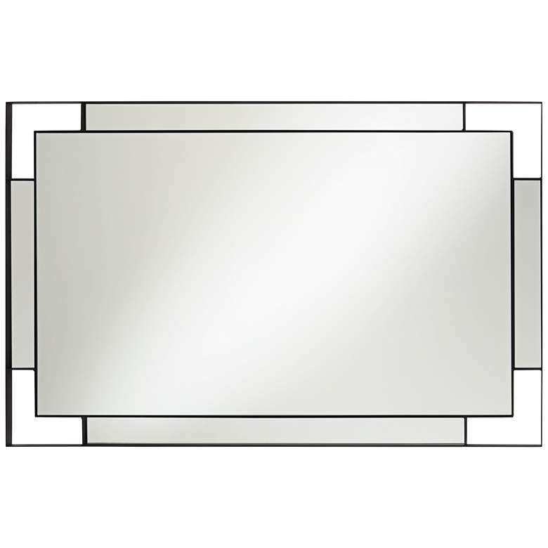 Image 5 Stellan Matte Black 24 1/2" x 38" Rectangular Wall Mirror more views