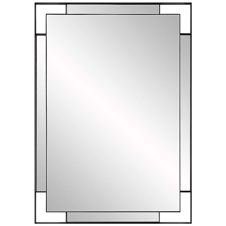 Image 3 Stellan Matte Black 27 3/4" x 39 3/4 Rectangular Wall Mirror