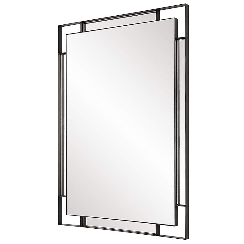 Image 5 Stellan Matte Black 27 3/4" x 39 3/4 Rectangular Wall Mirror more views