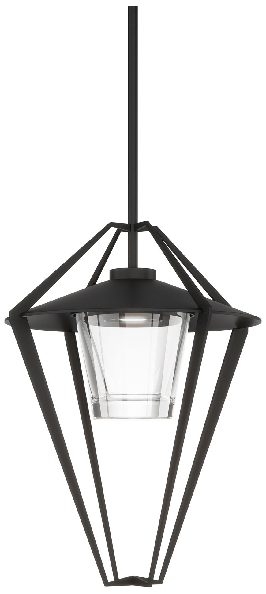 Image 2 Stellar Coastal Black Large Outdoor Pendant With Clear Glass more views