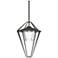 Stellar Coastal Natural Iron Large Outdoor Pendant With Clear Glass