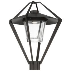 Stellar Coastal Oil Rubbed Bronze Post Light With Clear Glass