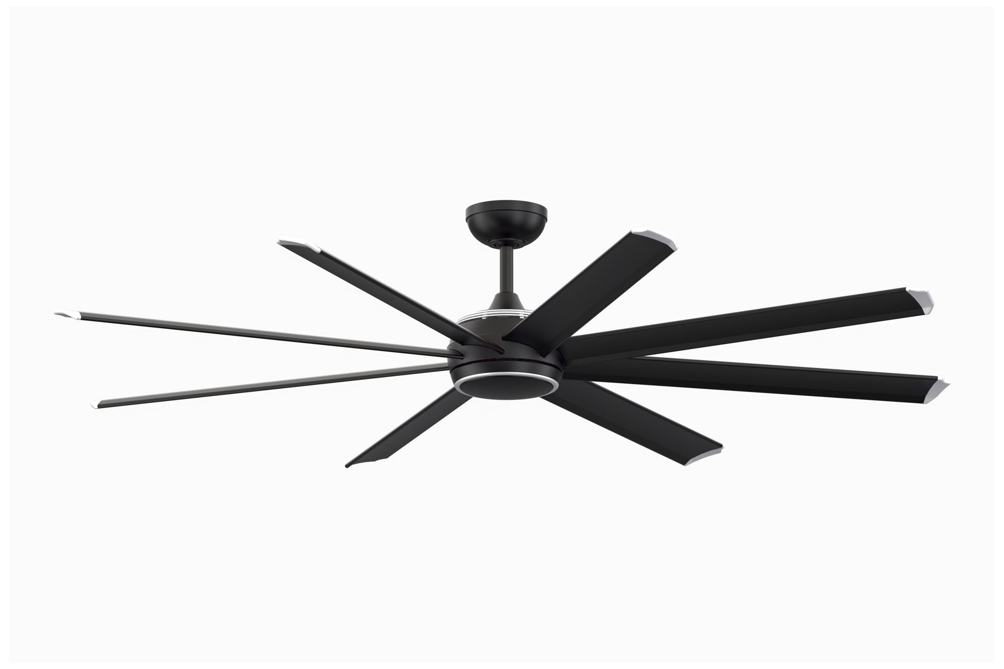Image 3 Stellar Custom 64 in In/Out Smart Fan w/ LED CCT Lt Kit - Black Blades more views