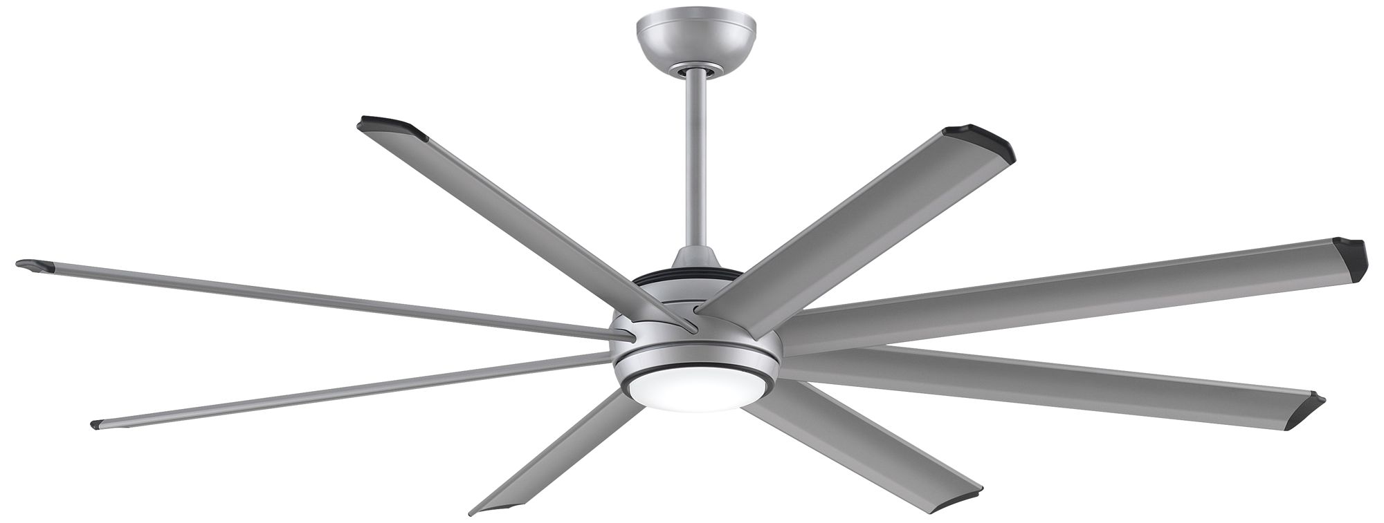Stellar Custom 64 in In/Out Smart Fan w/ LED CCT Lt Kit - Silver Blades