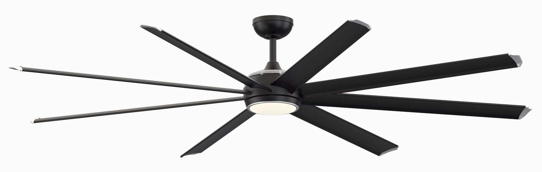 Stellar Custom 84 in In/Out Smart Fan w/ LED CCT Lt Kit - Black Blades