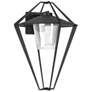 Stellar Large Outdoor Sconce - Black Finish - Clear Glass